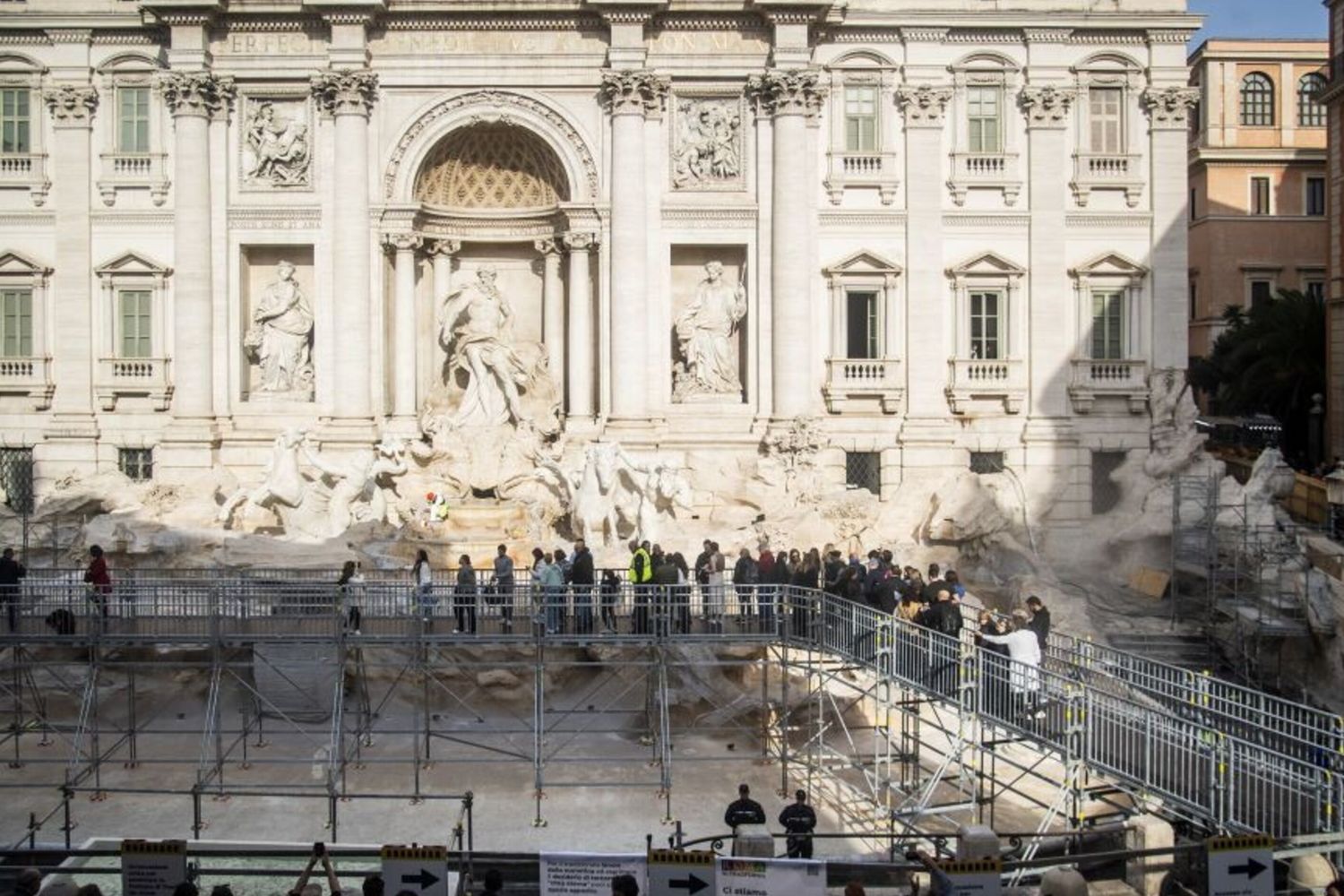 Le nuove modalità di accesso alla Fontana di Trevi