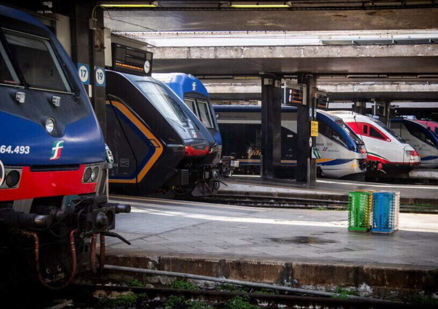 Sciopero treni alla stazione Termini a Roma