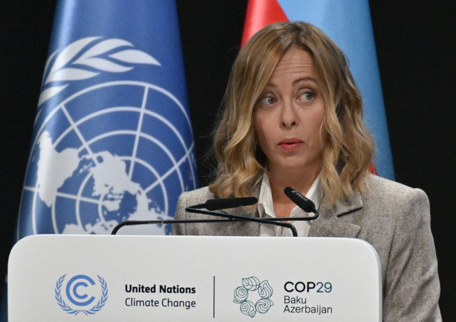 Meloni alla Cop 29: "No a ideologie"