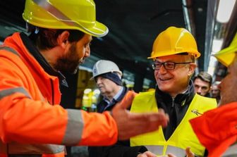 Il sindaco Roberto Gualtieri in uno dei sopralluoghi ai cantieri