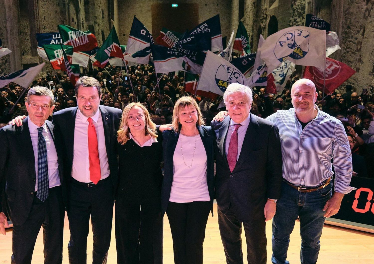 I leader del centrodestra a Perugia per Tesei