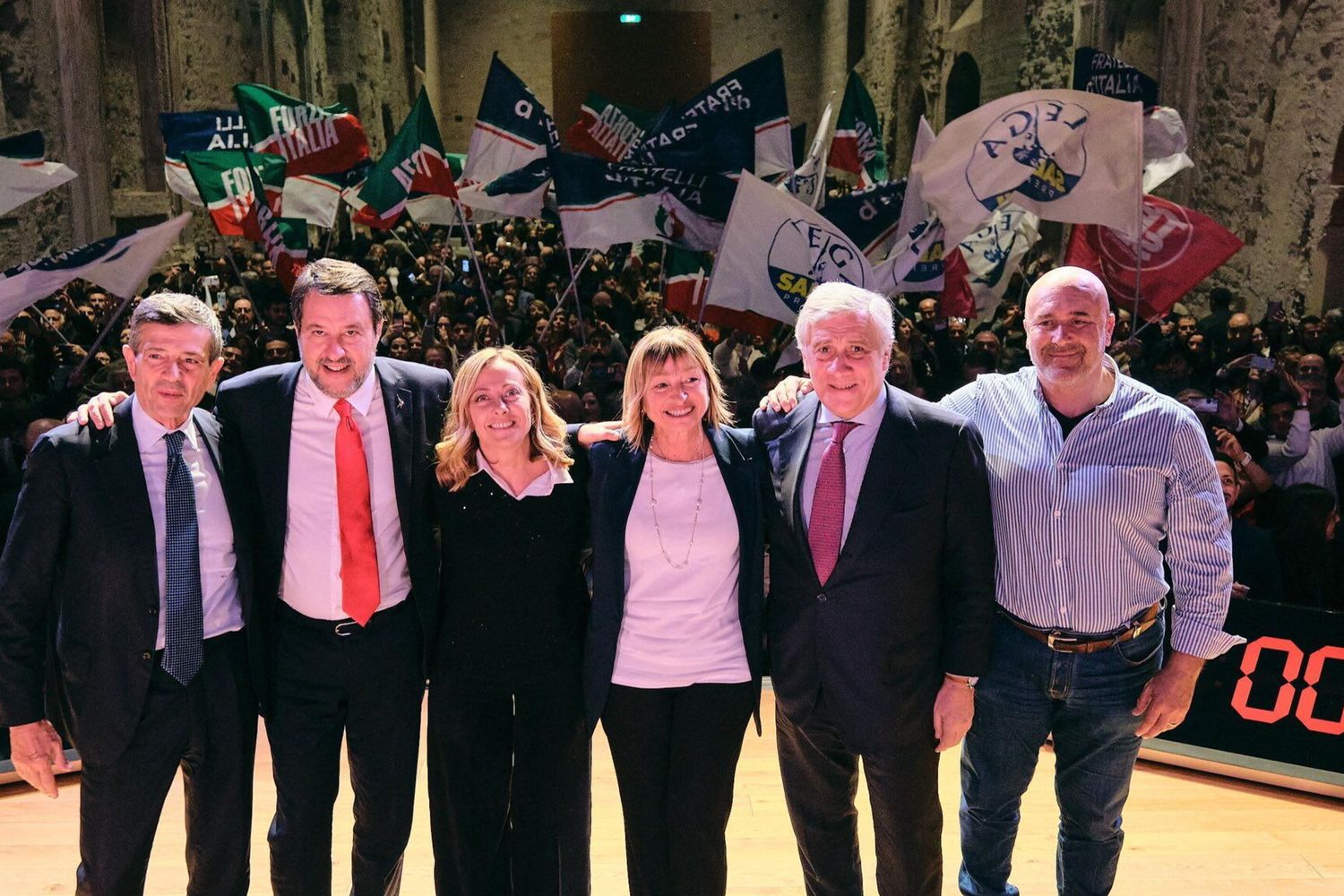 I leader del centrodestra a Perugia per Tesei