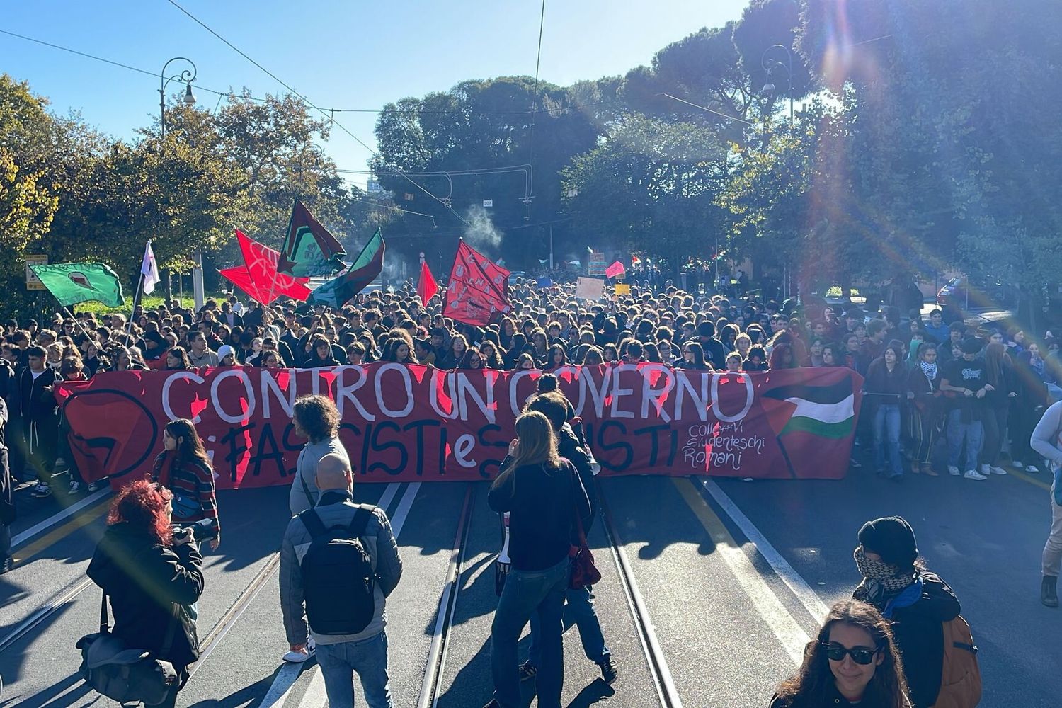 Studenti in corteo a Roma