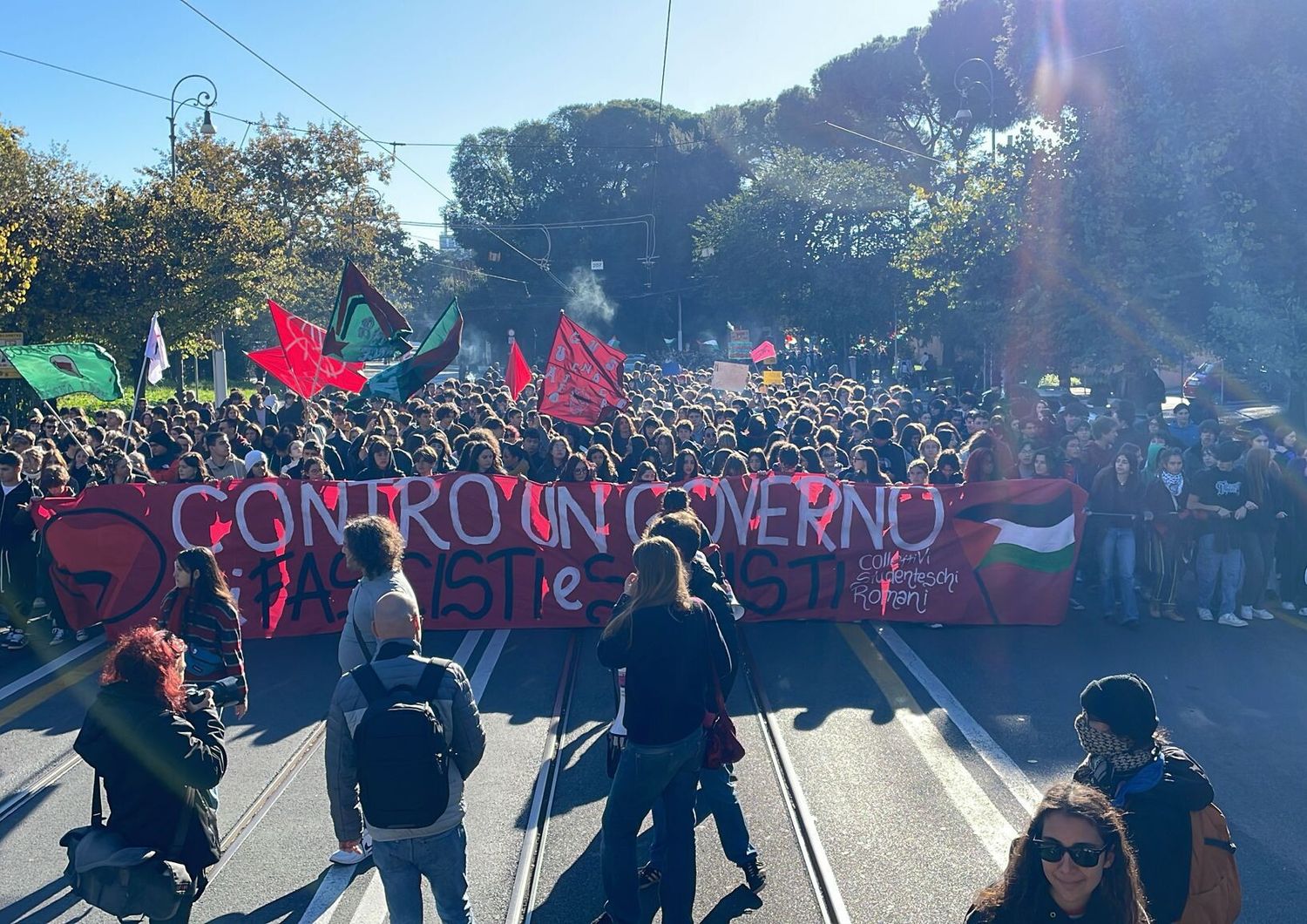 Studenti in corteo a Roma