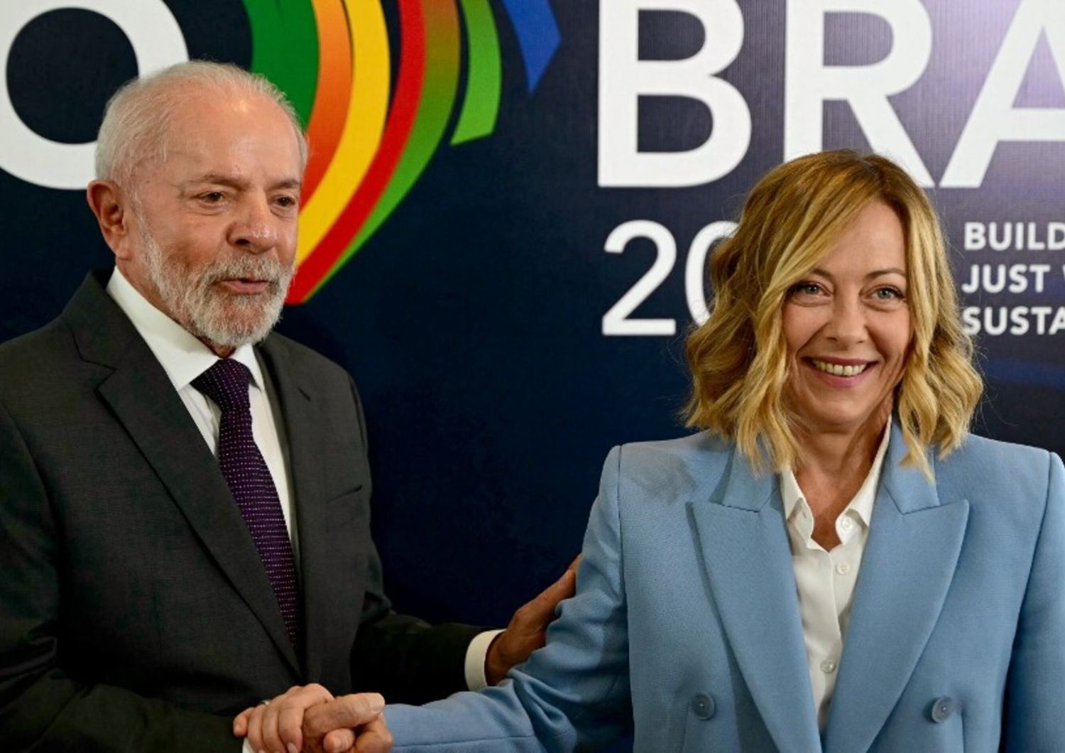 Giorgia Meloni e Inacio Lula