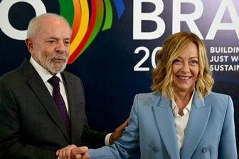 Giorgia Meloni e Inacio Lula