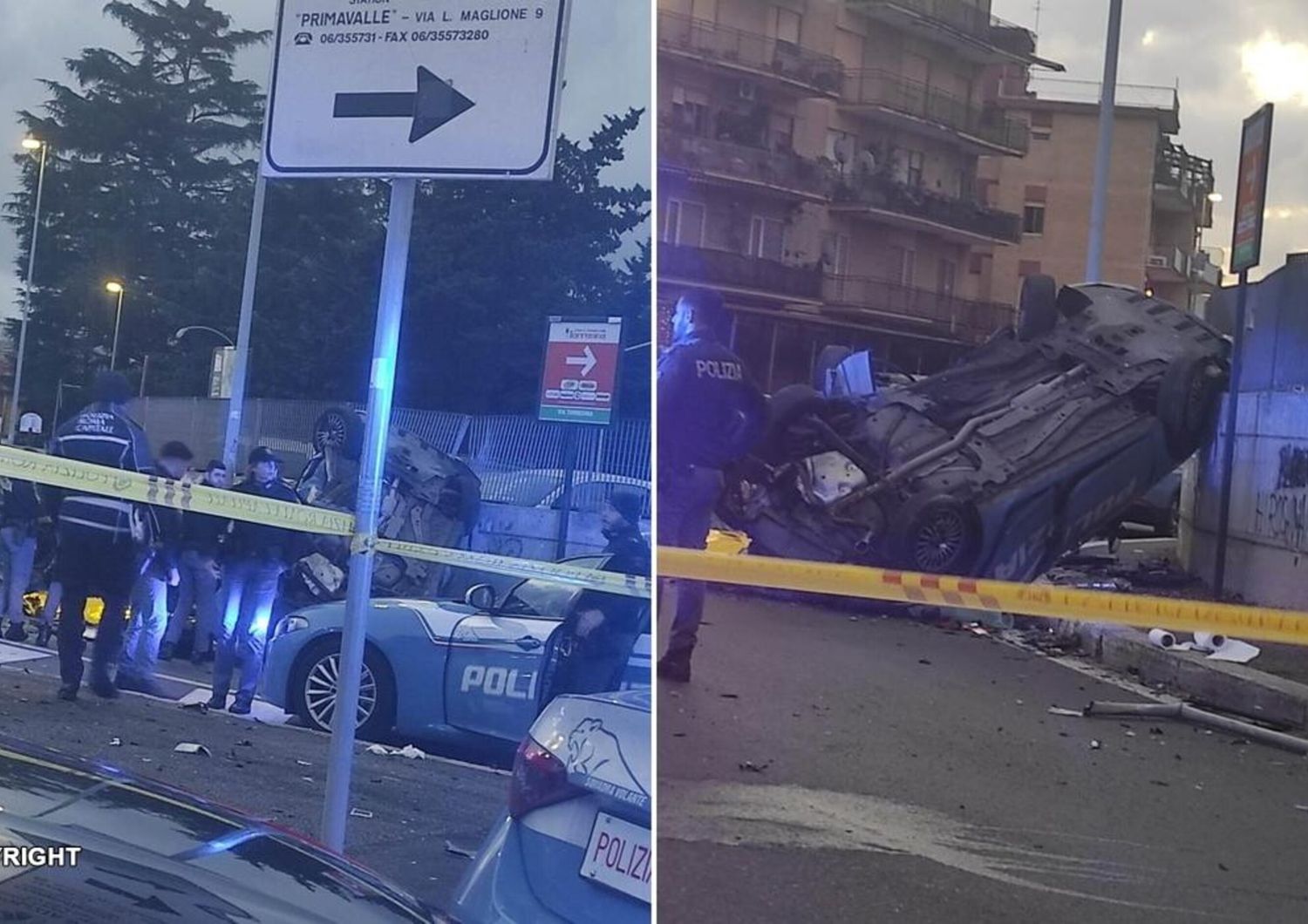 Scontro tra due 'volanti' della polizia, muore un agente a Roma