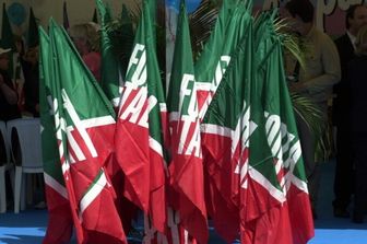 Bandiere di Forza Italia