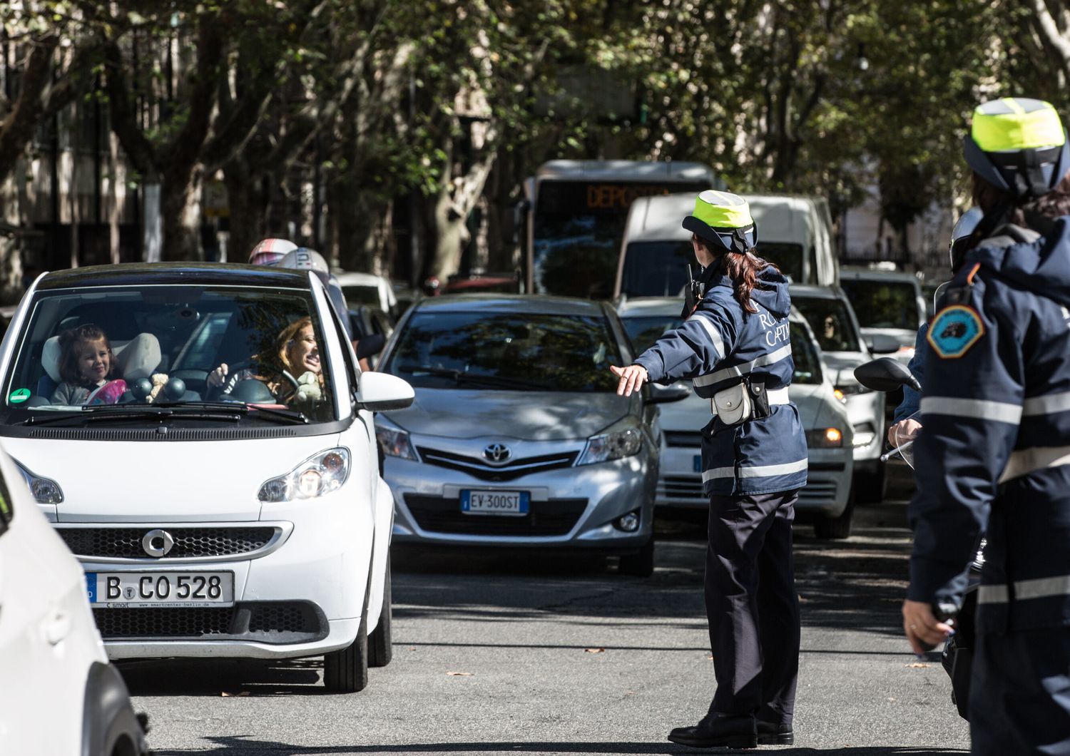 Traffico sul Lungotevere