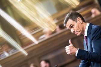 16/11/2023 Pedro Sanchez riceve la fiducia del parlamento spagnolo