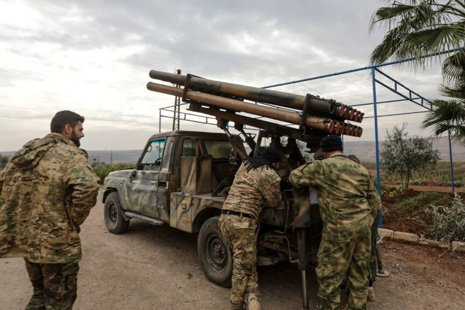 Siria, combattenti anti-governativi a Hama