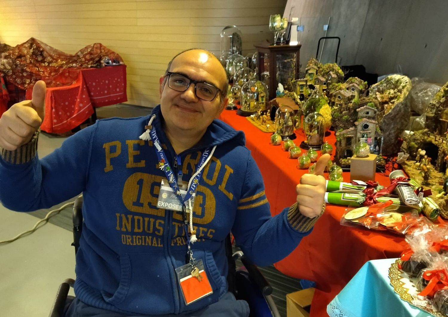 campione paralimpico di canoa e maestro del presepe