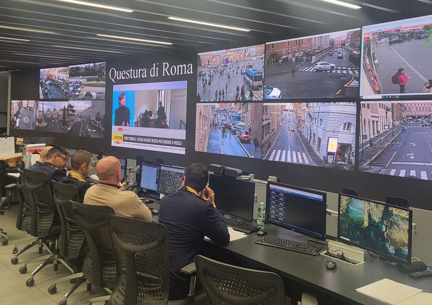 Giubileo e sicurezza: gli 'occhi' della questura su Roma, 'test day' con oltre 2000 telecamere