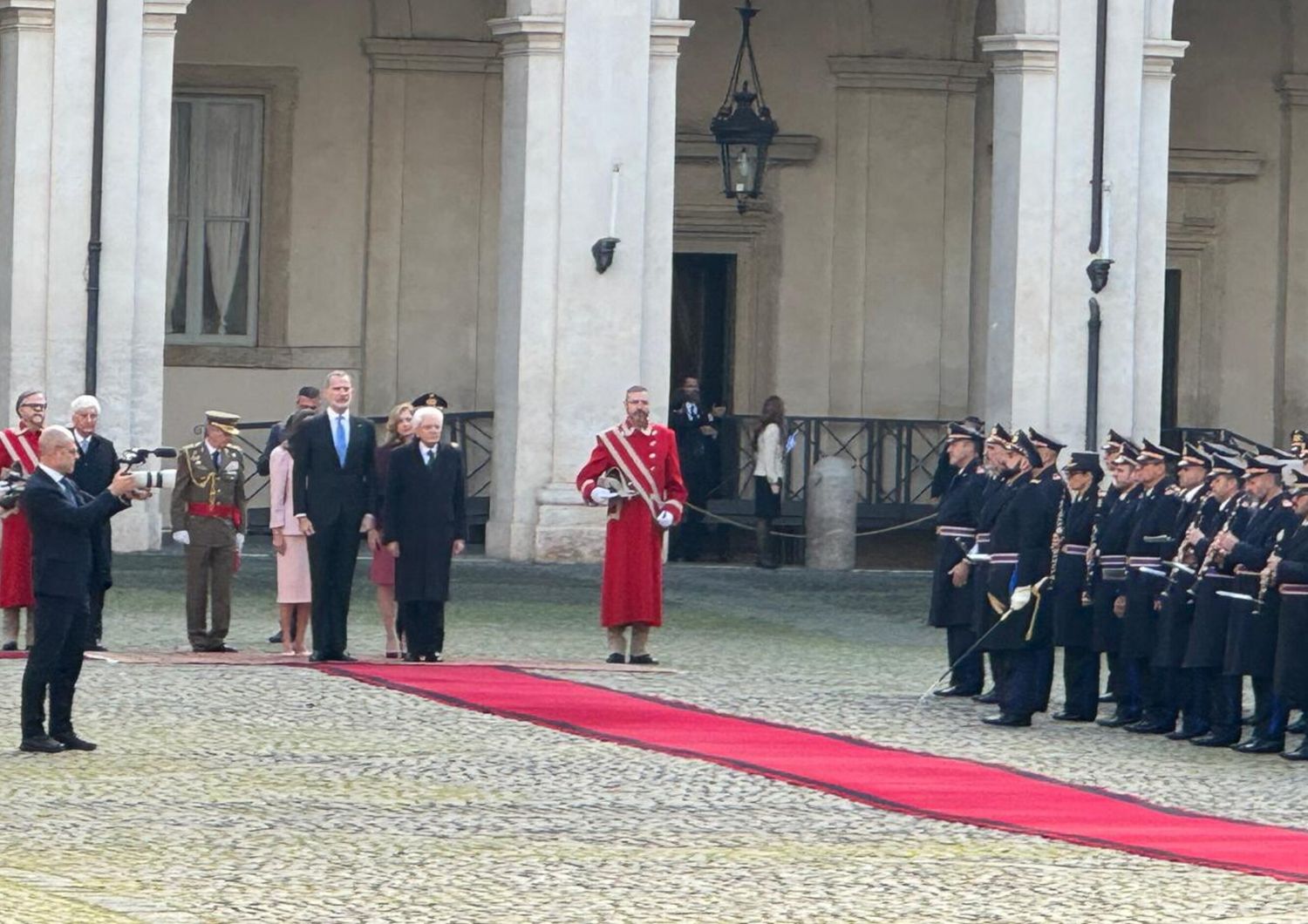 Mattarella riceve Felipe Letizia quirinale