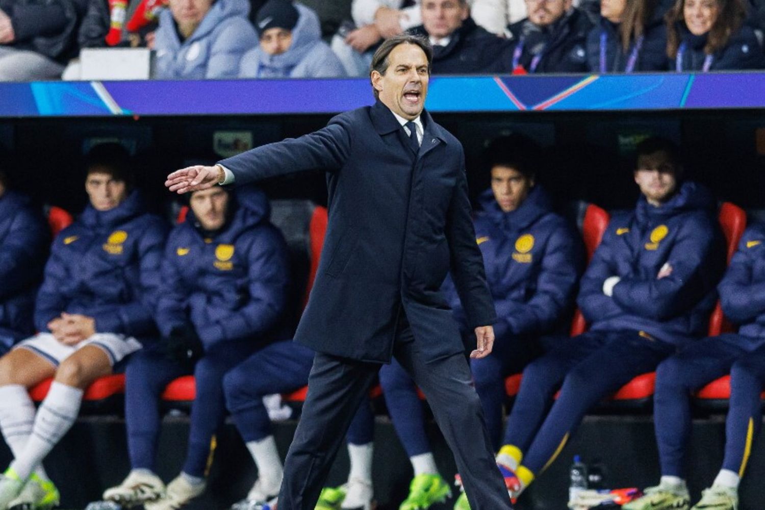 Simone Inzaghi in Leverkusen-Inter