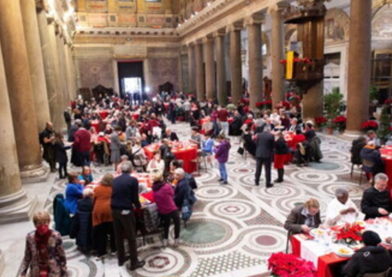 Pranzo di Natale organizzato dalla Comunità di Sant'Egidio, 2022