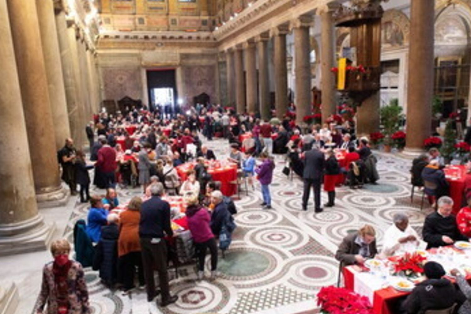 Pranzo di Natale organizzato dalla Comunità di Sant'Egidio, 2022