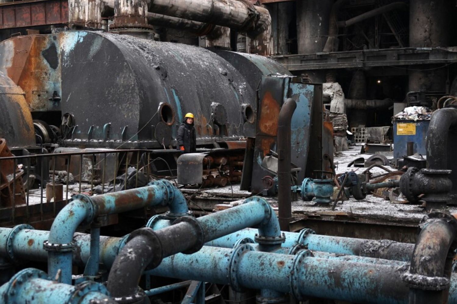 Centrale elettrica ucraina danneggiata