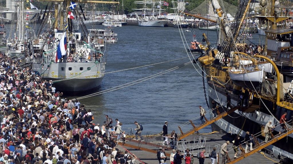 L'une des étapes du tour mondial du navire-école Vespucci