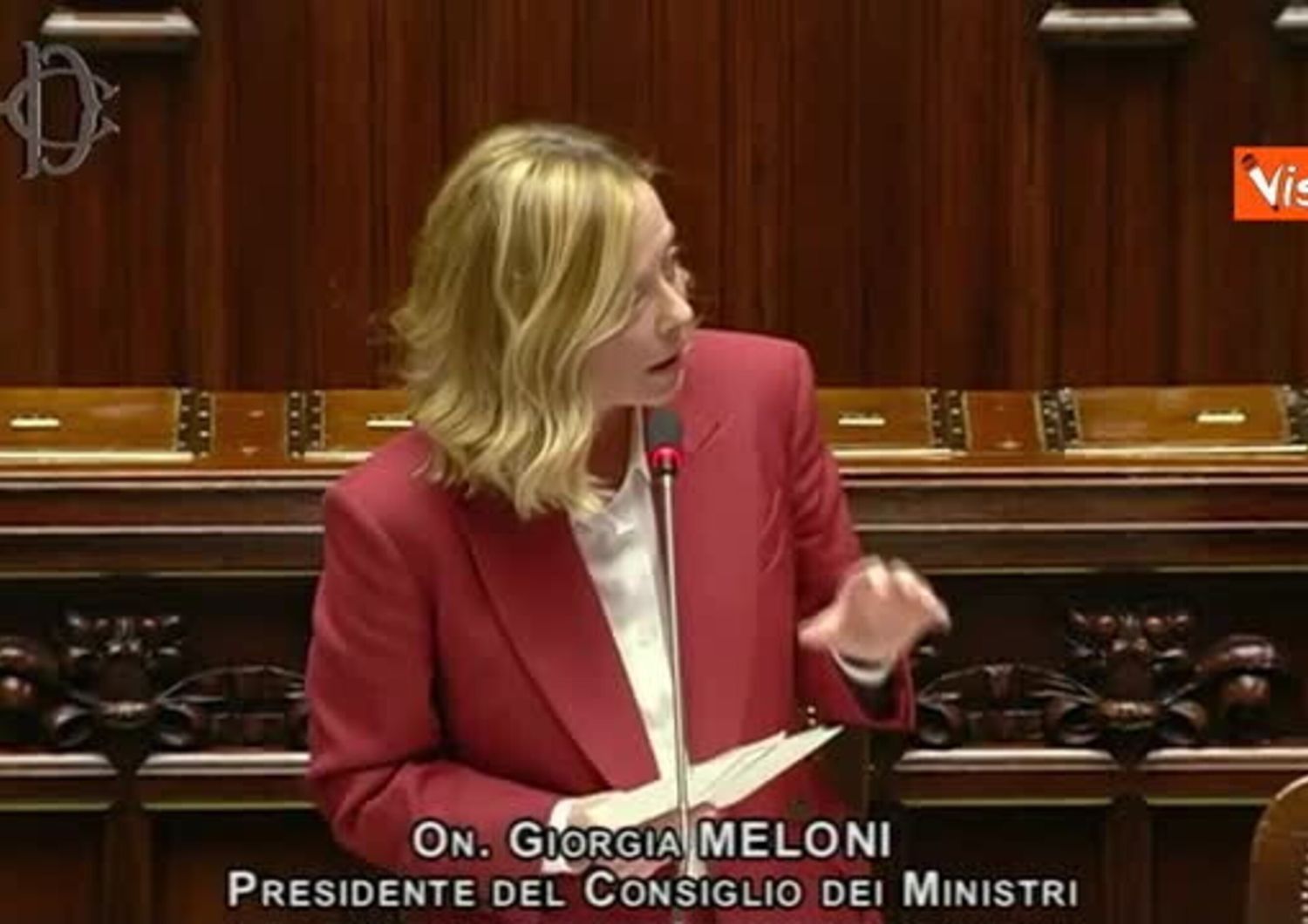 La première ministre italienne Giorgia Meloni s'adresse au Parliament, 17 dicémbre 2024