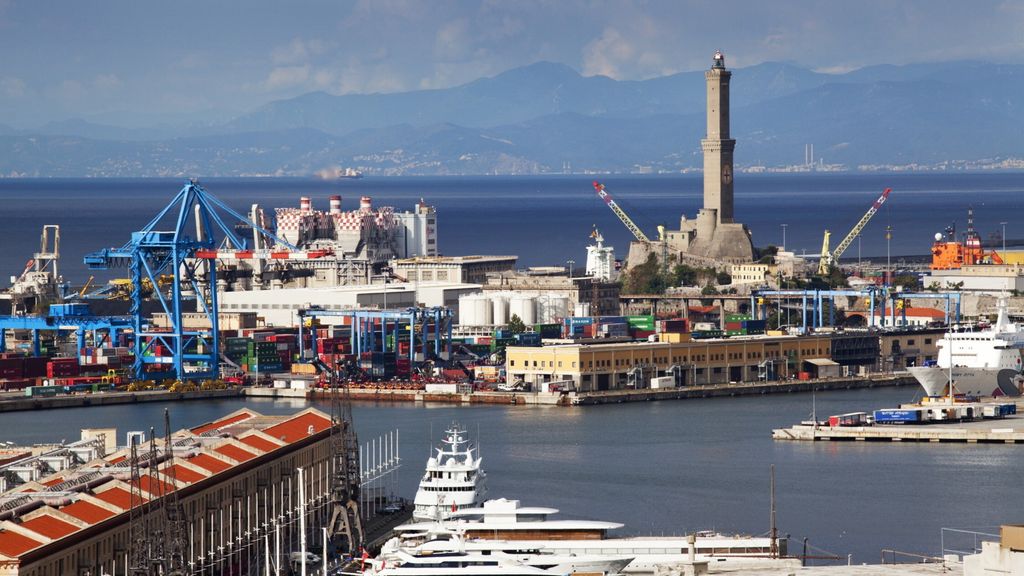 Liguria, la Lanterna di Genova, (Afp)