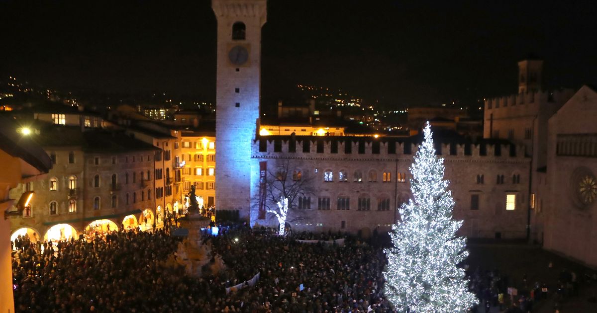 Natale con la neve a Trento, non succedeva da 24 anni