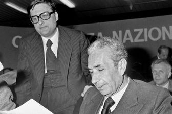 Nino Andreatta con Aldo Moro