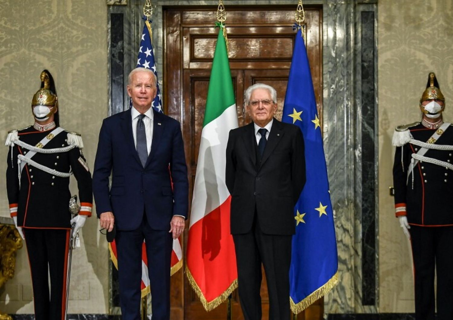 Joe Biden e Sergio Mattarella