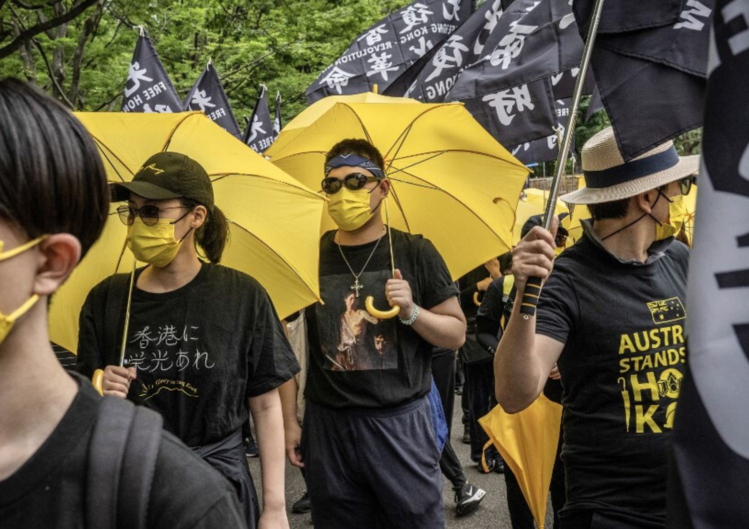 Attivisti democratici a Hong Kong