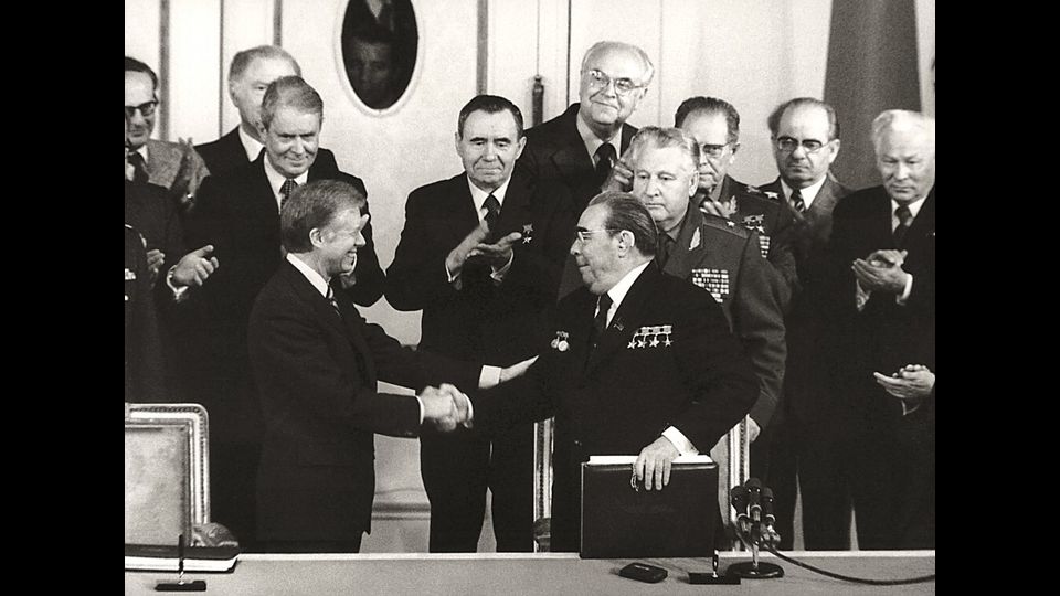 Jimmy Carter e Leonid Brezhnev