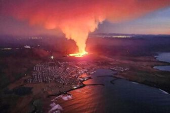 Reykjavik, l'eruzione del vulcano