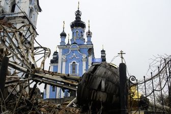 I danni nel villaggio di Bohorodychne, nella Donetsk (Ucraina)