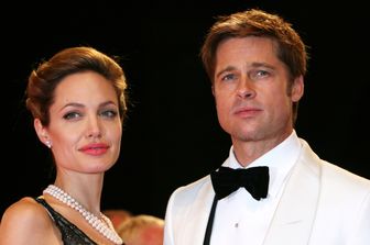 Brad Pitt con Angelina Jolie&nbsp;