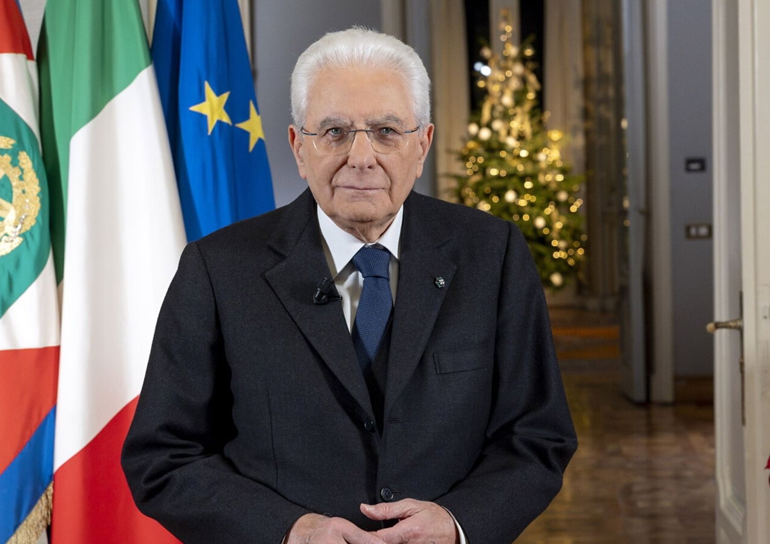 Sergio Mattarella nel discorso di fine anno