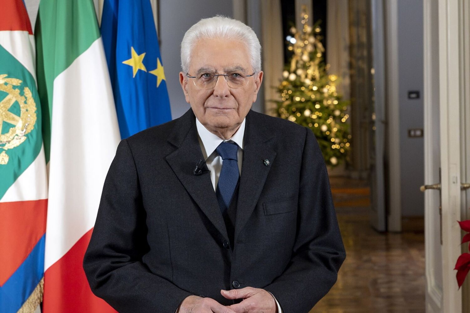 Sergio Mattarella nel discorso di fine anno
