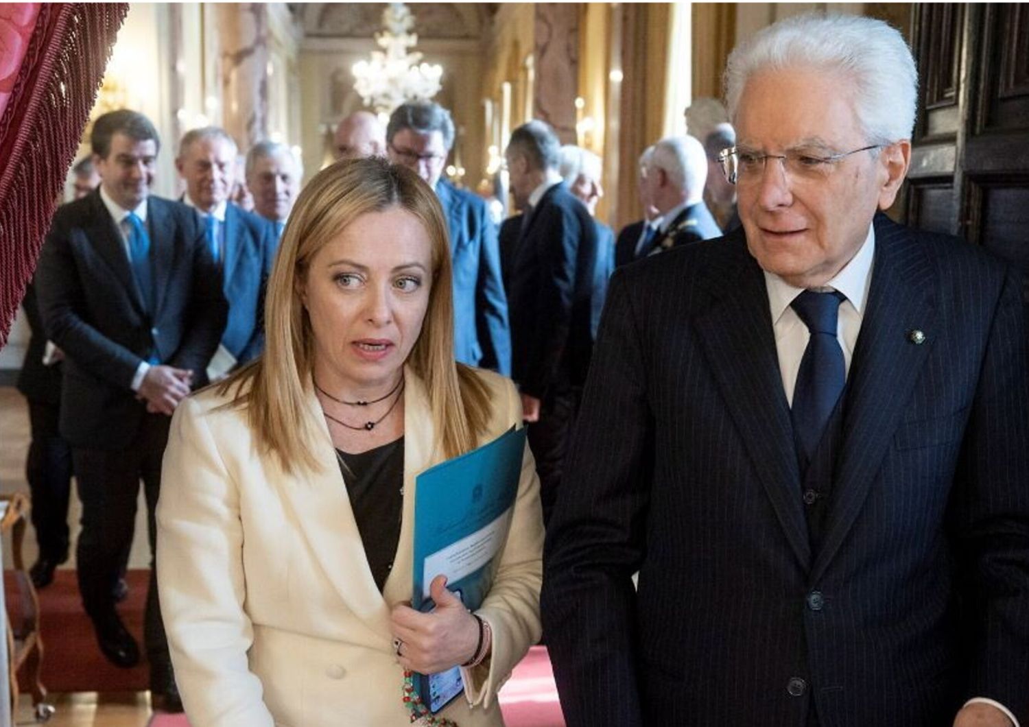 Giorgia Meloni - Sergio Mattarella