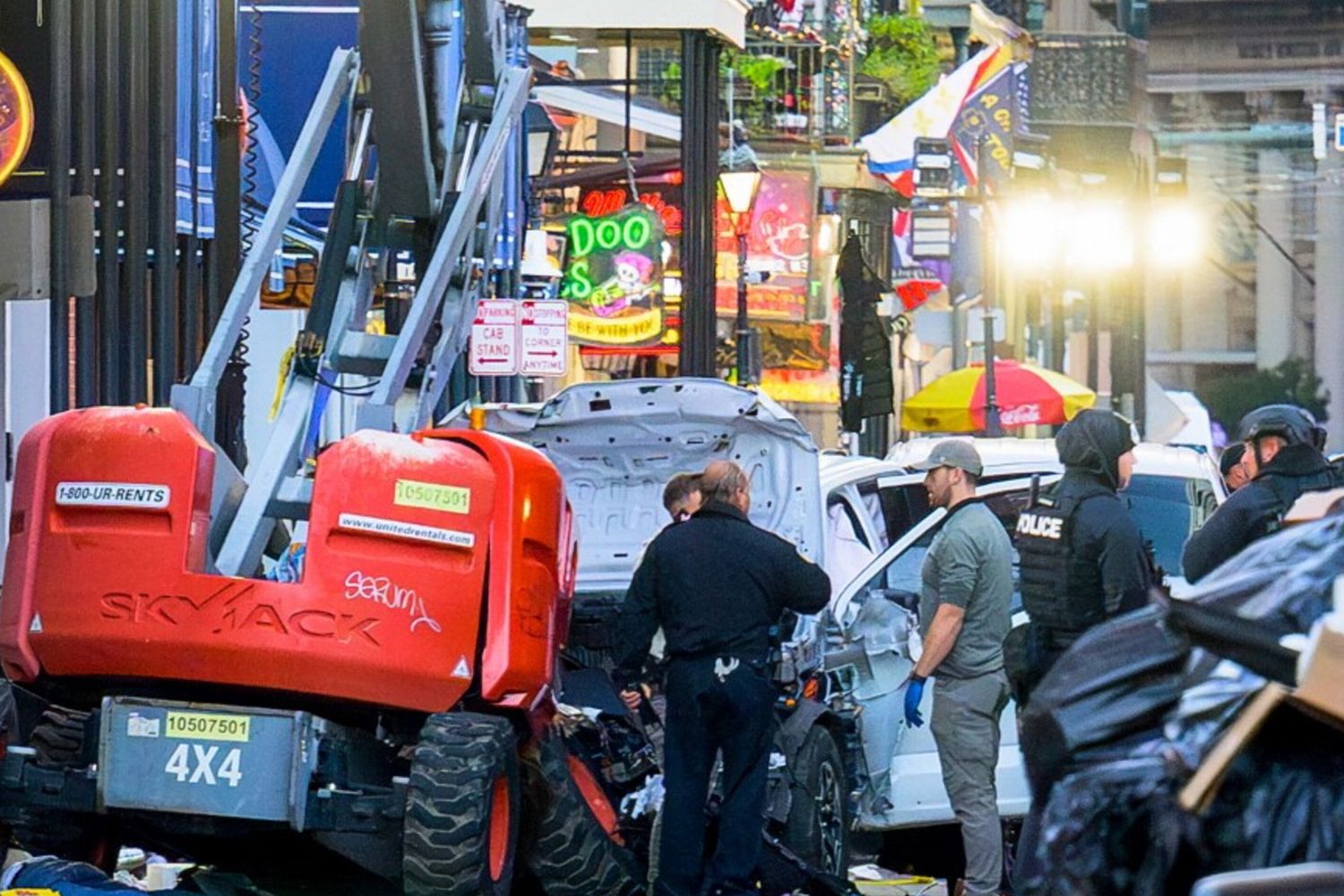 Il luogo dell'attentato a New Orleans