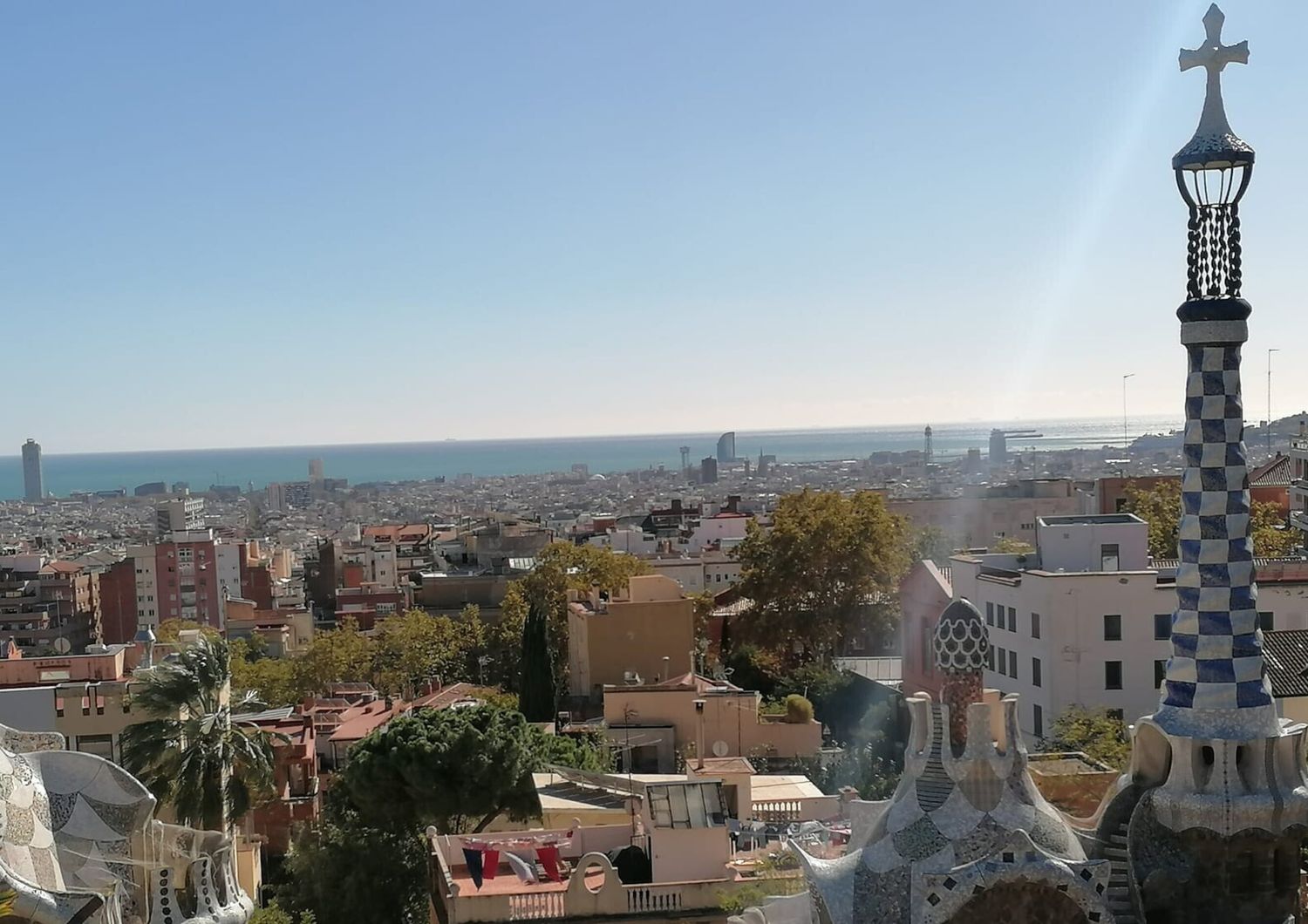 Veduta di Barcellona da Park Guell