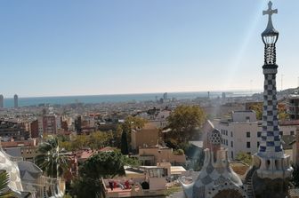 Veduta di Barcellona da Park Guell