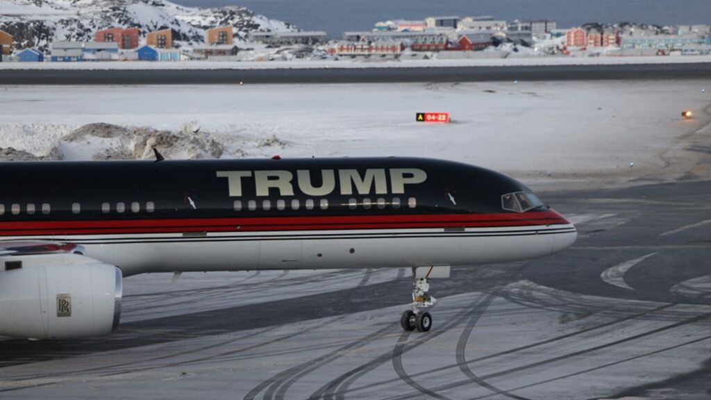 L'aereo di Trump jr atterrato in Groenlandia