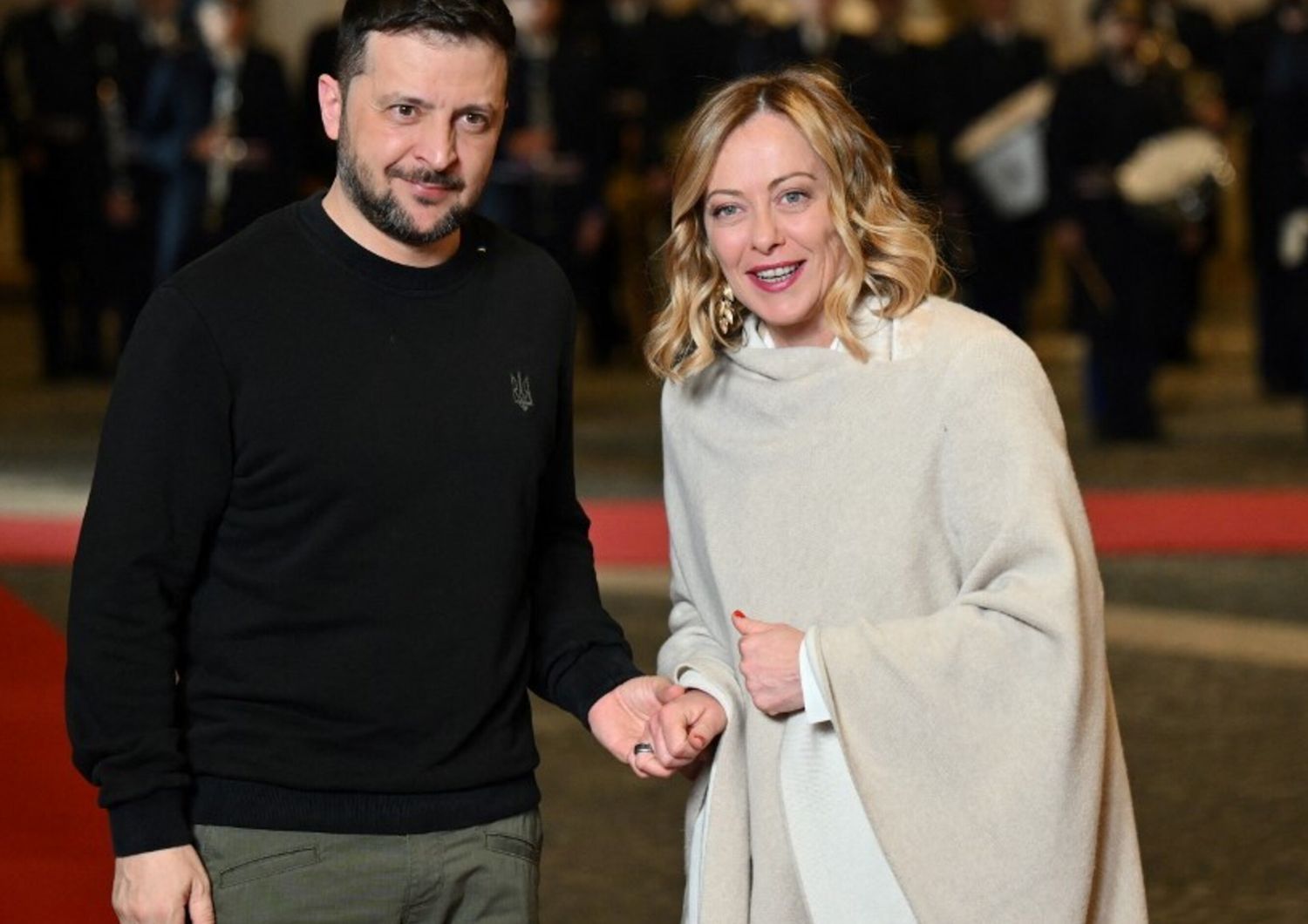 Zelensky e Meloni a Palazzo Chigi