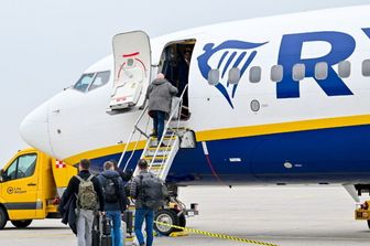 Passeggeri su un volo Ryanair