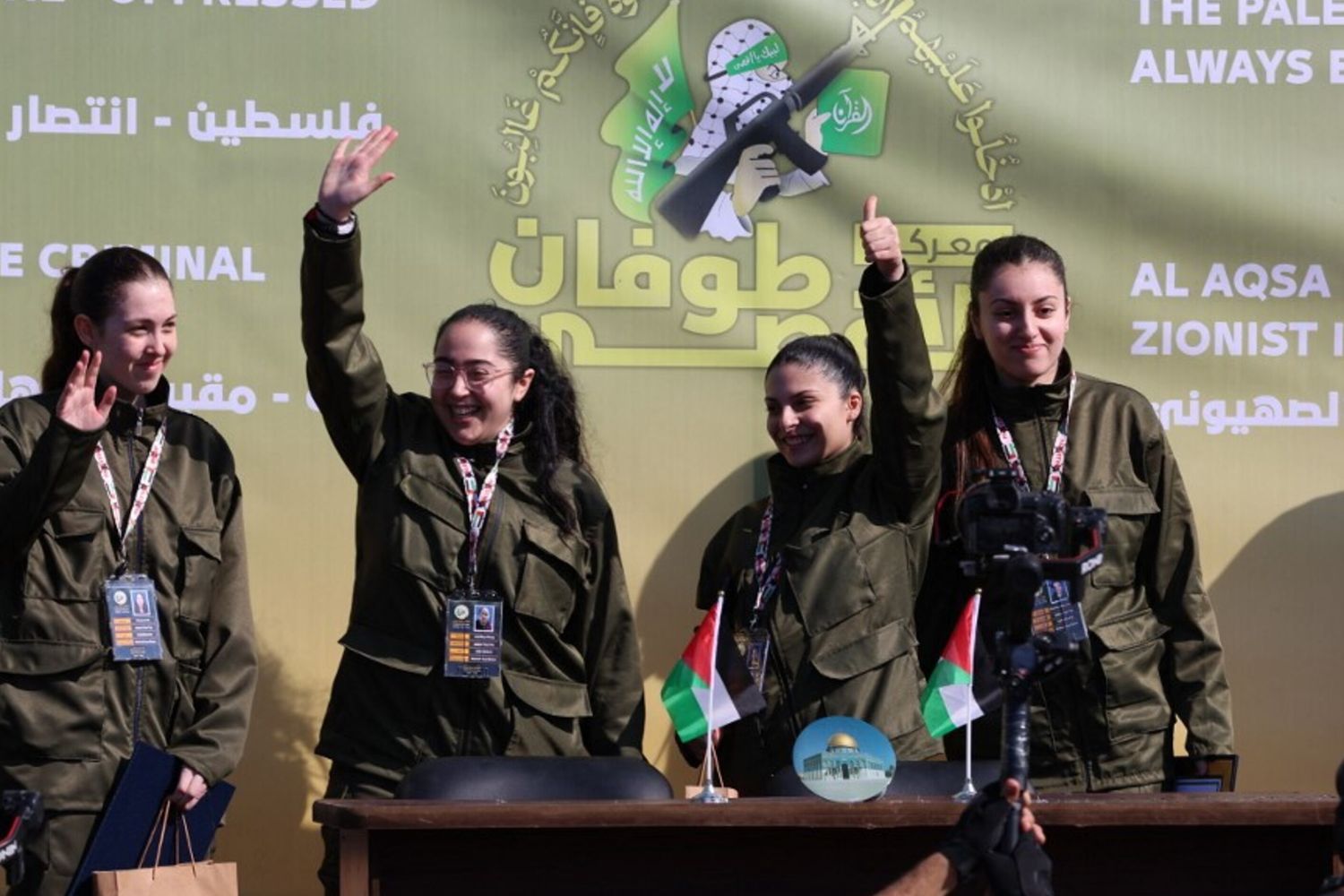Le quattro soldatesse israeliane rilasciate da Hamas