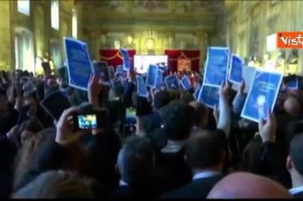 Nordio inaugura anno giudiziario Corte Appello di Napoli, magistrati lasciano aula per protesta