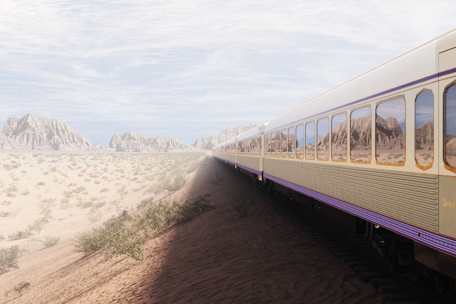 Dream of the Desert, le premier train italien de luxe arrive en Arabie Saoudite