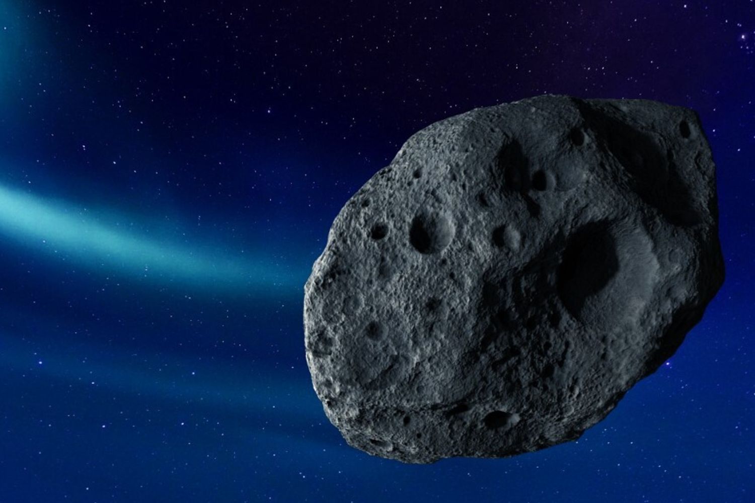 Asteroide nello spazio