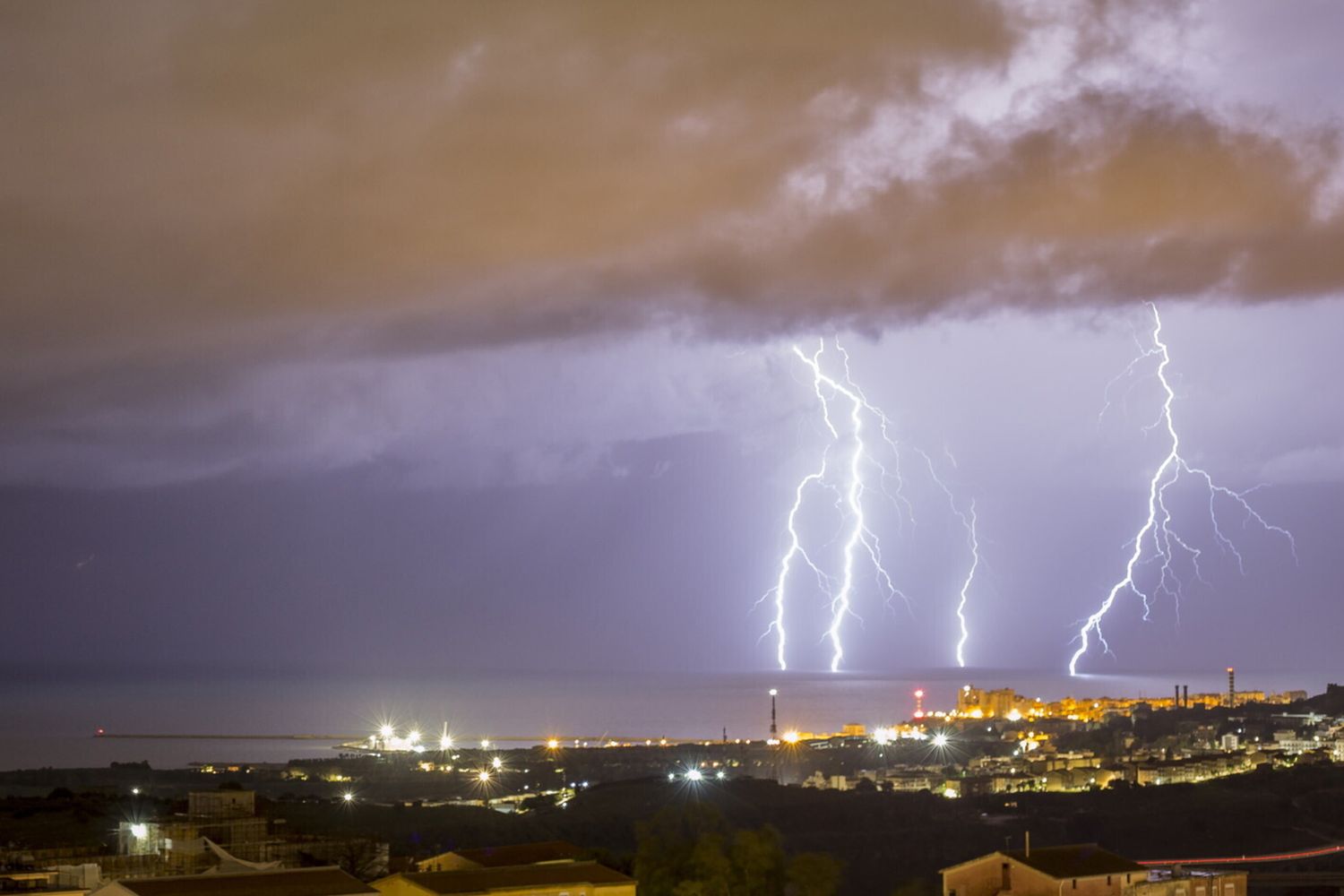 Temporale ad Agrigento&nbsp;