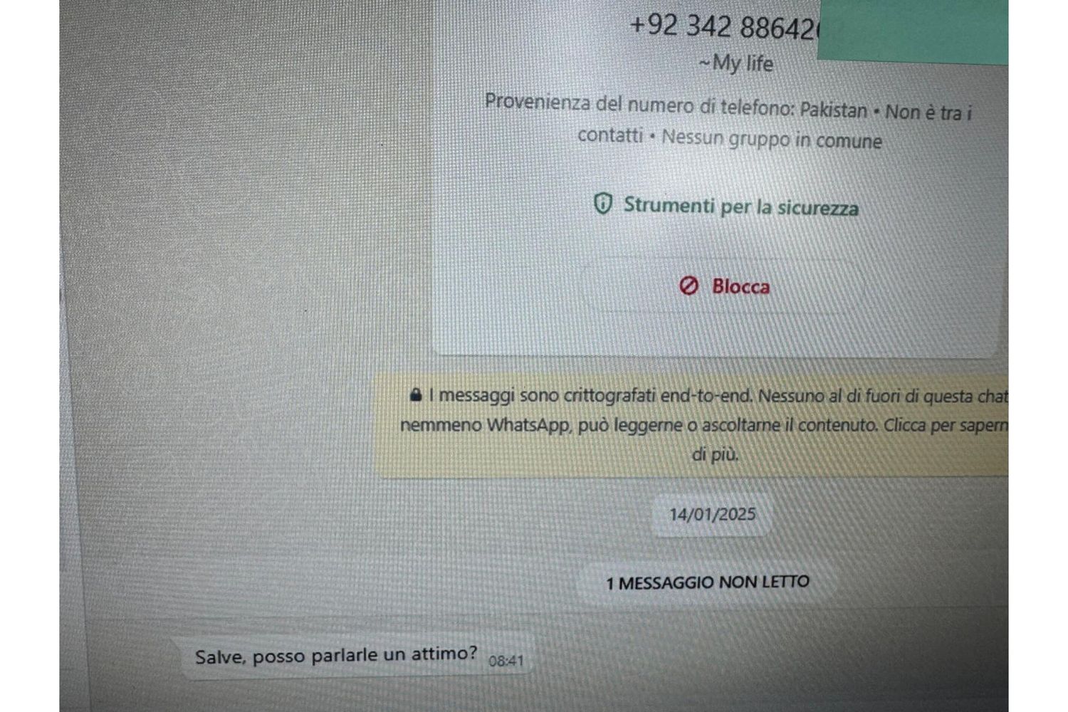 "Salve, posso parlarle un attimo?". Così scatta la truffa via WhatsApp