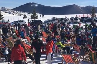 roccaraso arrivati pullman turisti napoletani