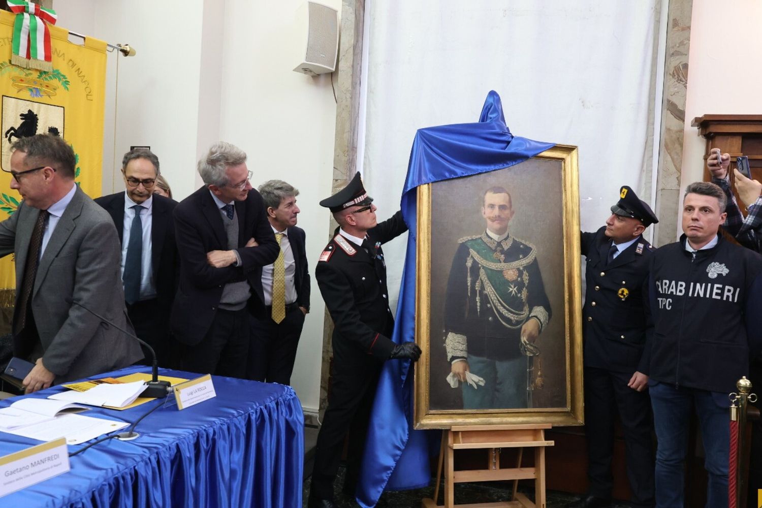 svelamento Ritratto Re Vittorio Emanuele